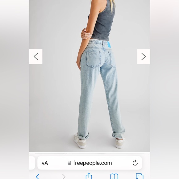 One teaspoon truckers low waist jeans Free People Sz 32 NEW - Picture 2 of 12